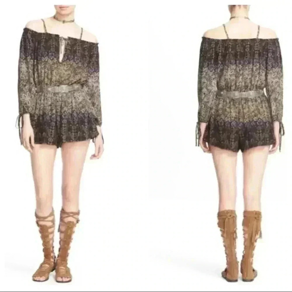 Free People Other - NWT Free People Sz M Off the Shoulder Romper $128